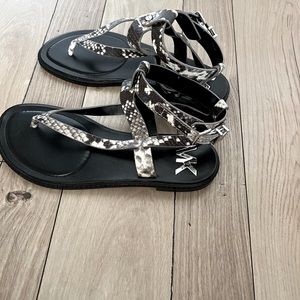 Michael Kors Leather Ankle Strap Sandals Size 7 1/2
